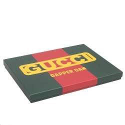 Gucci Dapper Dan Brown GG Jacquard Wool Muffler 