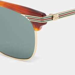 Pre Owned Gucci Gucci Brown Havana GG0287S Gradient Sunglasses