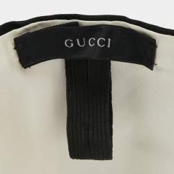 Pre Owned Gucci Black Pleated Silk Joaquin Cummerbund