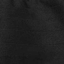 Pre Owned Gucci Black Pleated Silk Joaquin Cummerbund