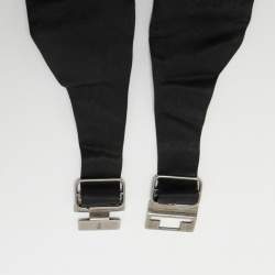 Pre Owned Gucci Black Pleated Silk Joaquin Cummerbund