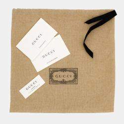 Pre Owned Gucci Black Leather Double G Buckle Belt 90cm