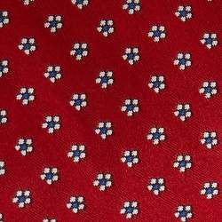 Pre Owned Gucci Red Tiger Flory Silk Slim Tie
