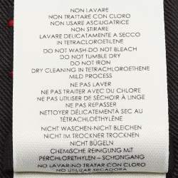 مملوكة مسبقًا Gucci Black Bee Embroidered Silk Slim Tie