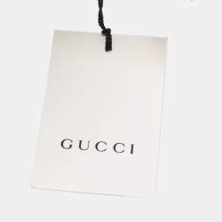 Pre Owned Gucci Red Weppy Silk Jacquard Slim Tie