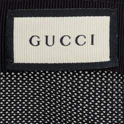 Gucci Black GG Nylon & Mesh Baseball Cap XL