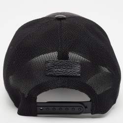 Gucci Black GG Nylon & Mesh Baseball Cap XL