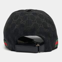 Pre Owned Gucci Black GG Canvas Baseball Cap L