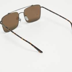 مملوكة مسبقًا Gucci Black/Brown GG0610S Square Sunglasses