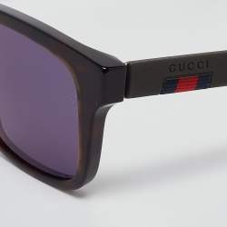 Gucci Brown/Black Tortoise GG0008S Wayfarer Sunglasses