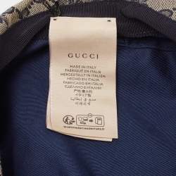 Pre Owned Gucci Beige Original GG Web Canvas Flat Cap XS