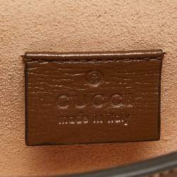 Gucci Beige/Brown GG Supreme Canvas Mini Horsebit 1955 Crossbody Bag