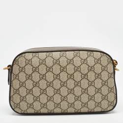 Pre Owned Gucci Beige/Ebony GG Supreme Canvas Neo Vintage Messenger Bag