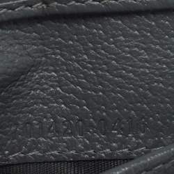 Pre Owned Gucci Grey GG Supreme Canvas and Leather Cut-Out Interlocking G Bifold Wallet