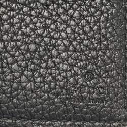 Gucci Black Leather Logo Bifold Wallet