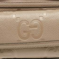 Gucci Khaki Green Guccissima Leather Jumbo GG Belt Bag
