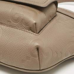 Gucci Khaki Green Guccissima Leather Jumbo GG Belt Bag