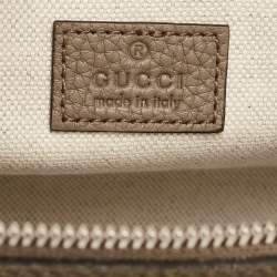 Gucci Khaki Green Guccissima Leather Jumbo GG Belt Bag