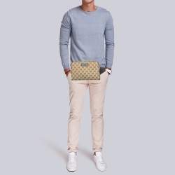 Gucci Beige/Brown GG Canvas and Leather Belt Bag