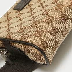 Gucci Beige/Brown GG Canvas and Leather Belt Bag