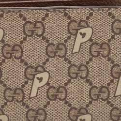 مملوكة مسبقًا Gucci x Palace Beige/Ebony GG-P Supreme Canvas Bifold Wallet