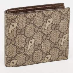 مملوكة مسبقًا Gucci x Palace Beige/Ebony GG-P Supreme Canvas Bifold Wallet