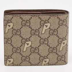 مملوكة مسبقًا Gucci x Palace Beige/Ebony GG-P Supreme Canvas Bifold Wallet