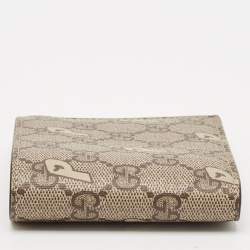 مملوكة مسبقًا Gucci x Palace Beige/Ebony GG-P Supreme Canvas Bifold Wallet
