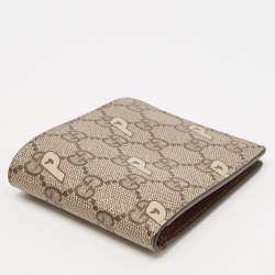 مملوكة مسبقًا Gucci x Palace Beige/Ebony GG-P Supreme Canvas Bifold Wallet