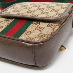 Gucci x Palace Beige/Ebony GG-P Canvas and Leather Messenger Bag