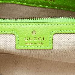 Gucci Beige/Green GG Supreme Canvas and Leather Ophidia Small Crossbody Bag