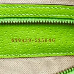 Gucci Beige/Green GG Supreme Canvas and Leather Ophidia Small Crossbody Bag