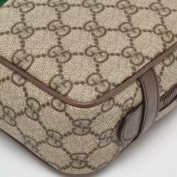 Gucci Beige/Brown GG Supreme Canvas and Leather Ophidia Toiletry Case