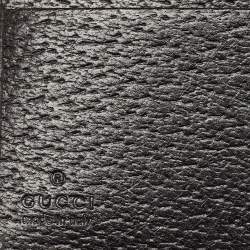 Pre Owned Gucci Black GG Canvas and Leather Bifold Wallet