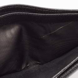 Pre Owned Gucci Black GG Canvas and Leather Bifold Wallet
