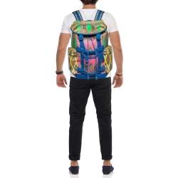 Gucci Multicolor GG Supreme Canvas Rhombus Print Backpack