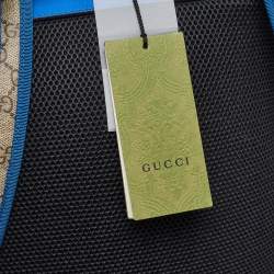 Gucci Multicolor GG Supreme Canvas Rhombus Print Backpack