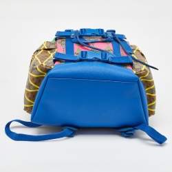 Gucci Multicolor GG Supreme Canvas Rhombus Print Backpack