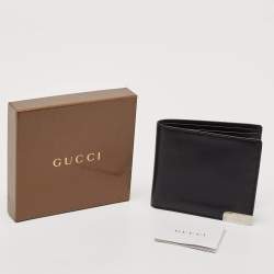 Gucci Black Leather Bifold Wallet