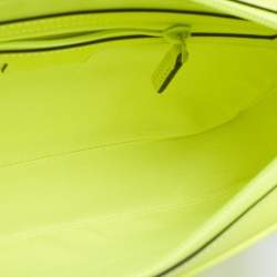 Gucci Lime Green Guccissima Rubber Effect Leather Crossbody Bag
