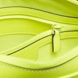 Gucci Lime Green Guccissima Rubber Effect Leather Crossbody Bag