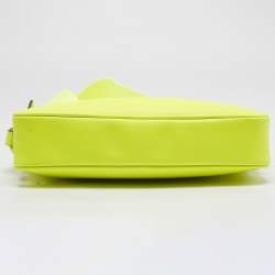 Gucci Lime Green Guccissima Rubber Effect Leather Crossbody Bag