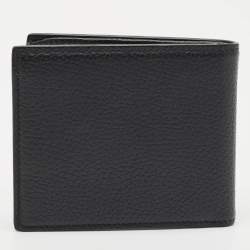 Gucci Black Leather Logo Bifold Wallet