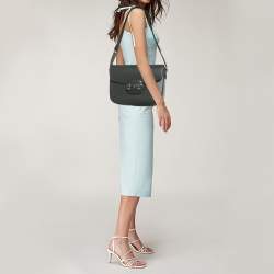 Pre Owned Gucci Grey Leather Horsebit 1955 Shoulder Bag