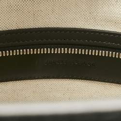 Pre Owned Gucci Black GG Embossed Leather Medium Tote