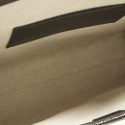 Pre Owned Gucci Black GG Embossed Leather Medium Tote