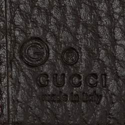 Pre Owned Gucci Dark Brown GG Canvas GG Bifold Wallet