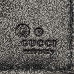 Pre Owned Gucci Black Microguccissima Leather Bifold Wallet