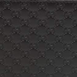 Pre Owned Gucci Black Microguccissima Leather Bifold Wallet