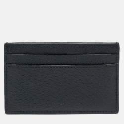 Pre Owned Gucci Black GG Nylon and Leather Off The Grid Card Case